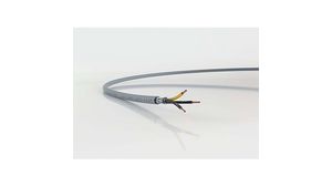 Flerkärnig kabel, CY Kopparskärmning, PVC, 2x 0.75mm², 50m, Grå